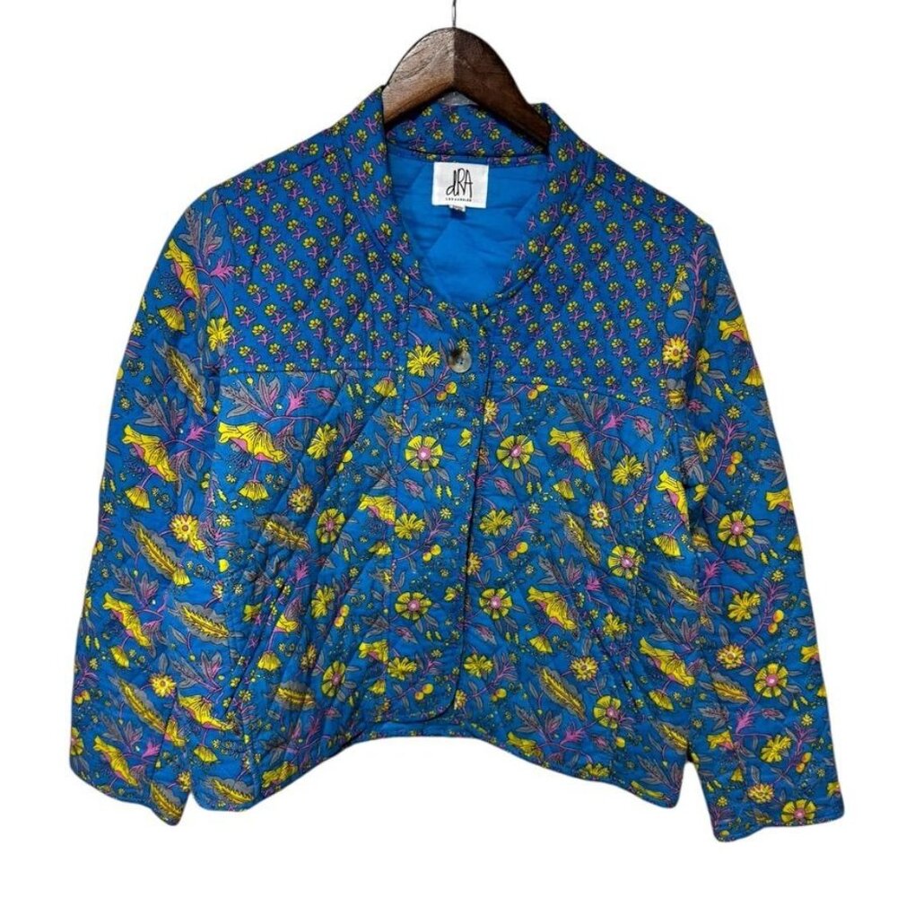 Anthropologie dRA Quileted Jacket Blue Size Medium